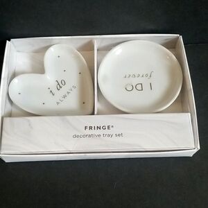 Wedding ring dishes, I Do Always and Forever